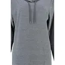 Cawö Cawö Dames Lange Hoodie 818 Anthrazit  XS