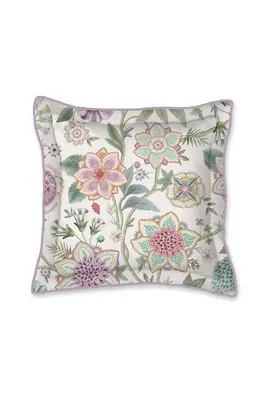 Pip Studio Viva Las Flores Square Cushion White 45x45 cm