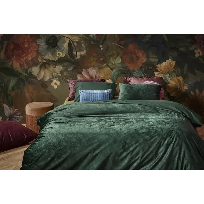 At Home by Beddinghouse Plants Dekbedovertrek - Green 240x200/220 cm