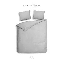 Heckett & Lane Franela Housse de couette 240x200/220 Mist Grey