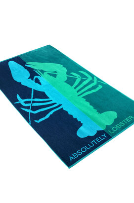 Serviette de Plage Vossen Absolutely Homard Profond 100x180