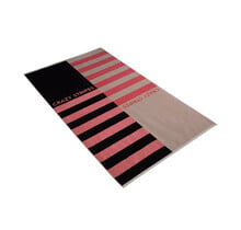 Vossen Strandlaken Crazy Stripes Black 100x180