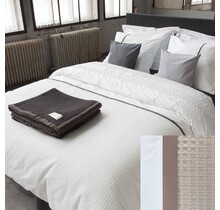 Dommelin Enveloppe de couette Bari Percal 200TC Kaki-Nutmeg 200x200/220 cm