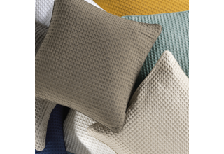 Housse de Coussin Dommelin Bari Coton Kaki 50x50 cm