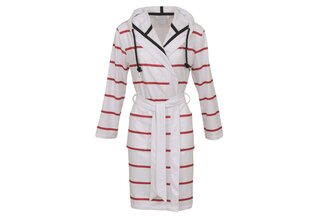 Carl Ross dames badjas 561310 white/night blue 36/38