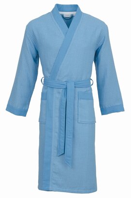 Carl Ross Peignoir 26100 cobalt/blanc cassé S