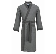 Carl Ross Peignoir 26100 gris foncé/blanc cassé M