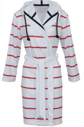 Carl Ross peignoir pour femmes 560310 blanc/rouge profond 44/46
