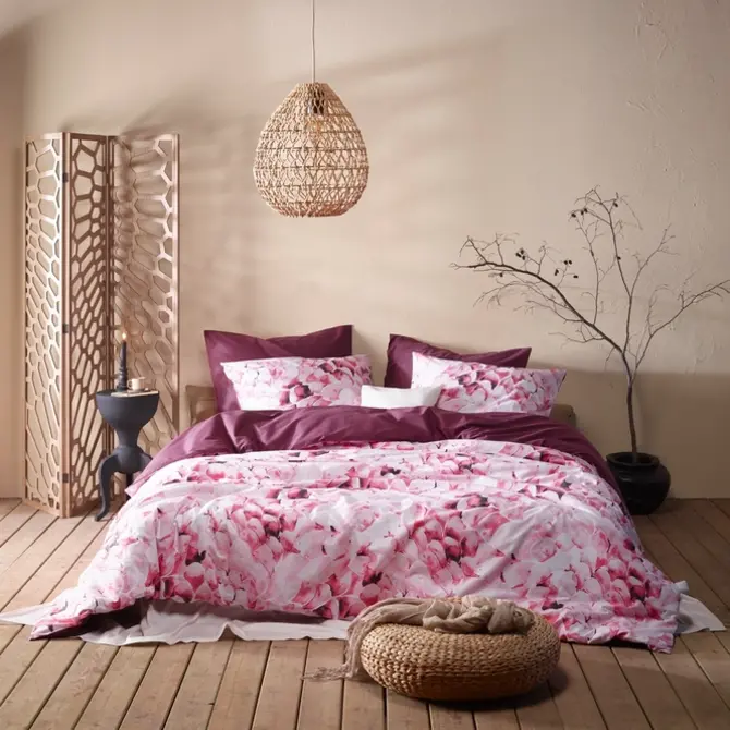 Housse de couette De Witte Lietear Coral Corsage 200x200/220