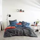 La housse de couette De Witte Lietear Cobra Blue Fusion 200x200/220