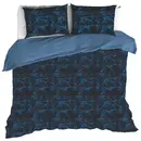 La housse de couette De Witte Lietear Cobra Blue Fusion 200x200/220