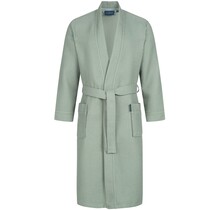 Morgenstern badjas Luca wafelstof Kimono 120cm Olijf S