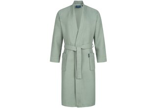 Morgenstern badjas Luca wafelstof Kimono 120cm Olijf S