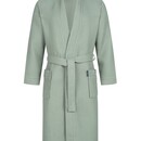Morgenstern Peignoir Morgenstern Luca en tissu gaufré Kimono 120cm Olive Taille L