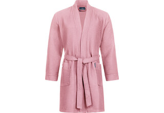 Morgenstern badjas Sascha wafelstof Kimono 100cm Poederroze Maat L