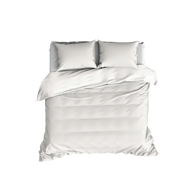 De Witte Lietear dekbedovertrek Olivia Wit 200x200/220 De Witte Lietear dekbedovertrek Olivia Wit 200x200/220