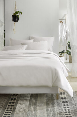 La housse de couette De Witte Lietear Olivia Blanc 240x200/220