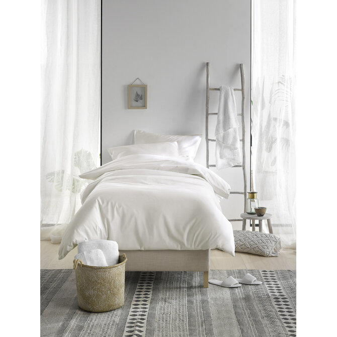 De Witte Lietear dekbedovertrek Olivia Wit 240x200/220 De Witte Lietear dekbedovertrek Olivia Wit 240x200/220