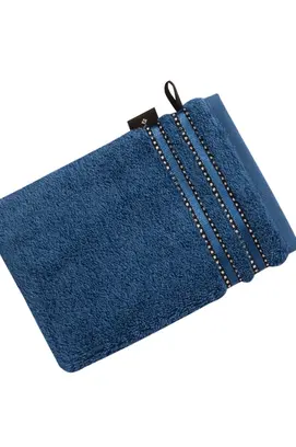 Vossen Washandje Cult de Luxe 4690 Donker Blauw 16x22