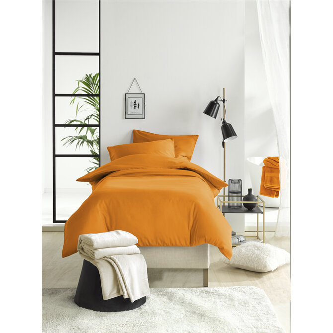 De Witte Lietaer dekbedovertrek Olivia Copper 200x200/220 De Witte Lietaer dekbedovertrek Olivia Copper 200x200/220