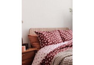 Covers & Co Tulip Mania Housse de Couette Rouge 200x200x220