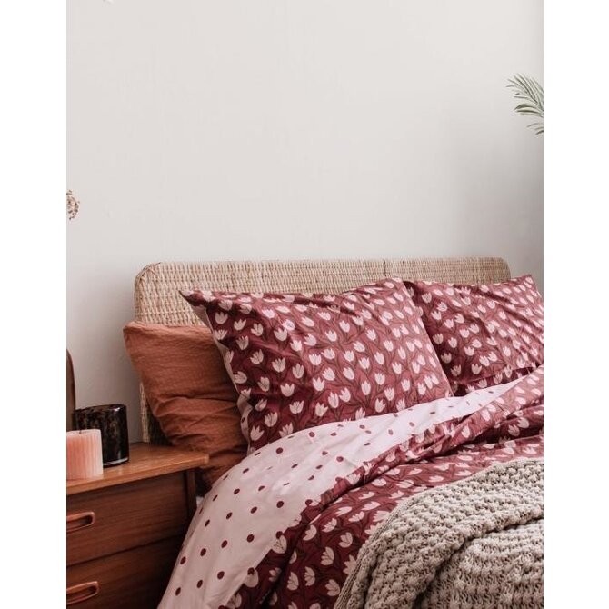 Covers & Co Tulip Mania Dekbedovertrek Red 200x200x220