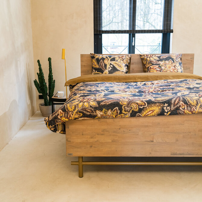Housse de couette Kayori Isao 200x200/220 Or