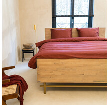 Kayori dekbedovertrek Shizu katoensatijn rood 240x200/220