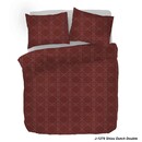 Kayori Housse de couette Kayori Shizu satin de coton rouge 240x200/220