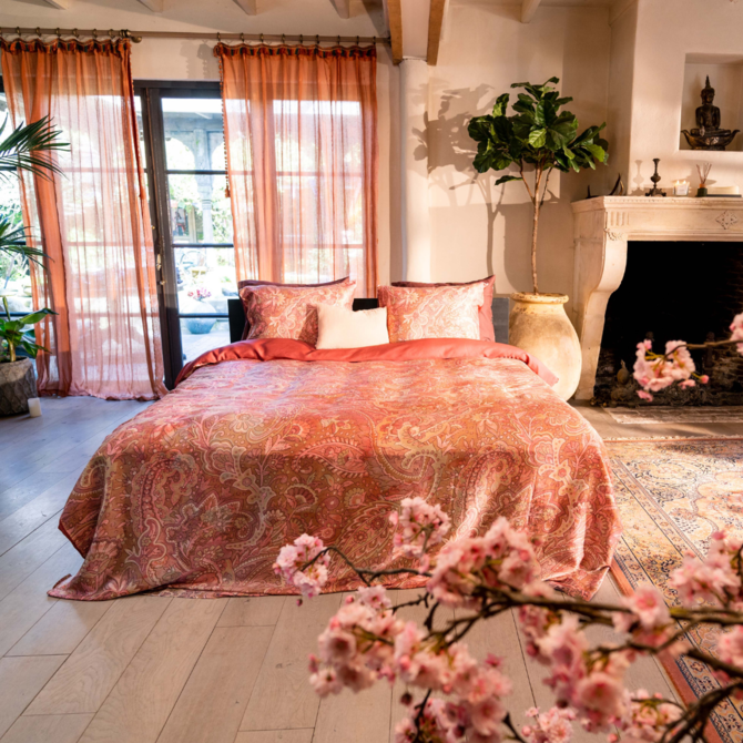 Kayori   Luay     Dekbedovertrek   Egyptisch Satijn   240x200/220  Peach