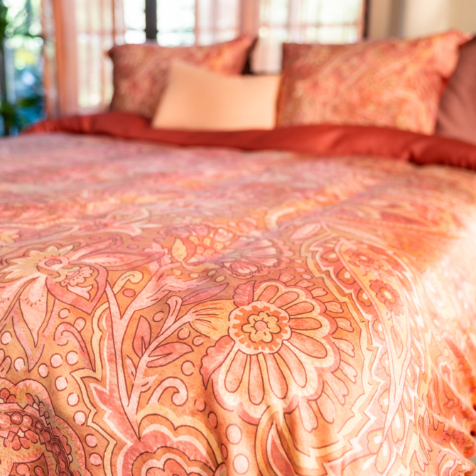 Kayori   Luay     Dekbedovertrek   Egyptisch Satijn   240x200/220  Peach