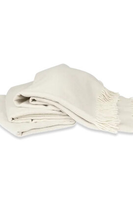Kayori Tibet Couvre-lit Lin 150x250 Blanc Cassé