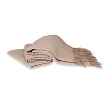 Kayori Tibet Plaid Lin Lin 150x220 Noisette