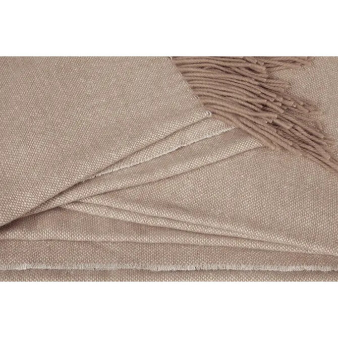 Kayori Tibet Plaid Lin Lin 150x220 Noisette