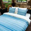 Kayori Kayori Goko Housse de Couette Satin de Coton 140/200-220 Bleu