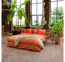 Kayori Goko Housse de Couette Satin de Coton 200/200-220 Rouge