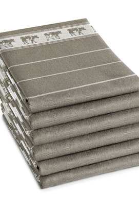 DDDDD Theedoek Koe 60x65 Brown