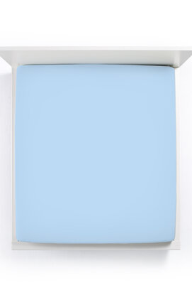 Bella Donna Alto Drap-housse Boxspring Lits-Jumeaux bleu clair-0522 180x200-200x220