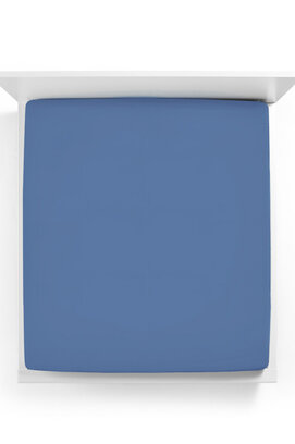 Bella Donna Alto Drap-housse pour boxspring Lits-Jumeaux bleu marine-0208 180x200-200x220