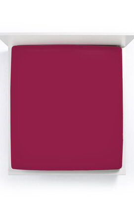 Bella Donna Drap-housse Jersey Deux personnes bordeaux-0030 140/190-160/220