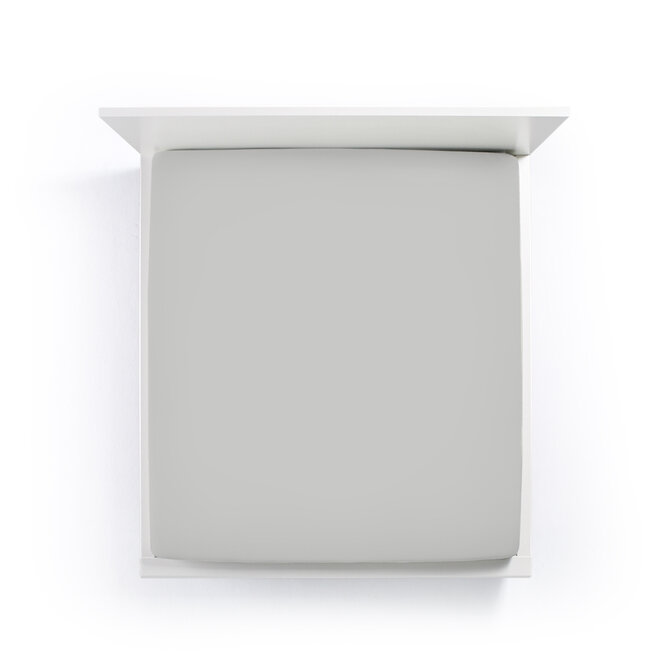 Bella Donna Drap-housse Jersey Lit une place et demie ciment-0219 120/190-130/220