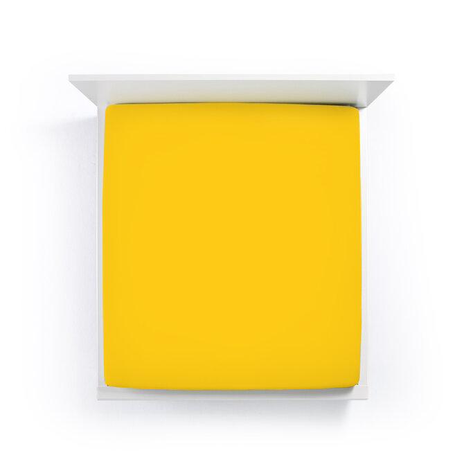 Bella Donna Drap-housse Jersey Lit double XL jaune doré-0040 200/220-200/240