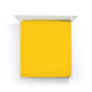Bella Donna Bella Donna Drap-housse Jersey Lit une place et demie jaune doré-0040 120/190-130/220