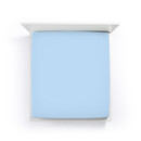 Bella Donna Bella Donna Drap-housse Jersey Lit une place et demie bleu clair-0522 120/190-130/220