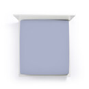 Bella Donna Bella Donna Drap-housse Jersey Lit une place et demie bleu jean-0211 120/190-130/220