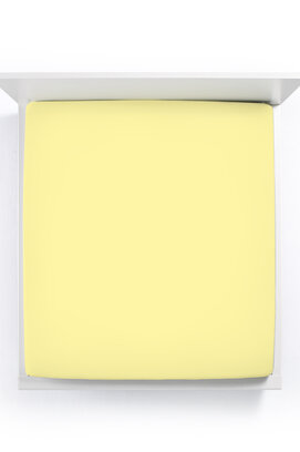 Bella Donna Hoeslaken Jersey Eenpersoons lichtgeel-0091 70/190-80/220