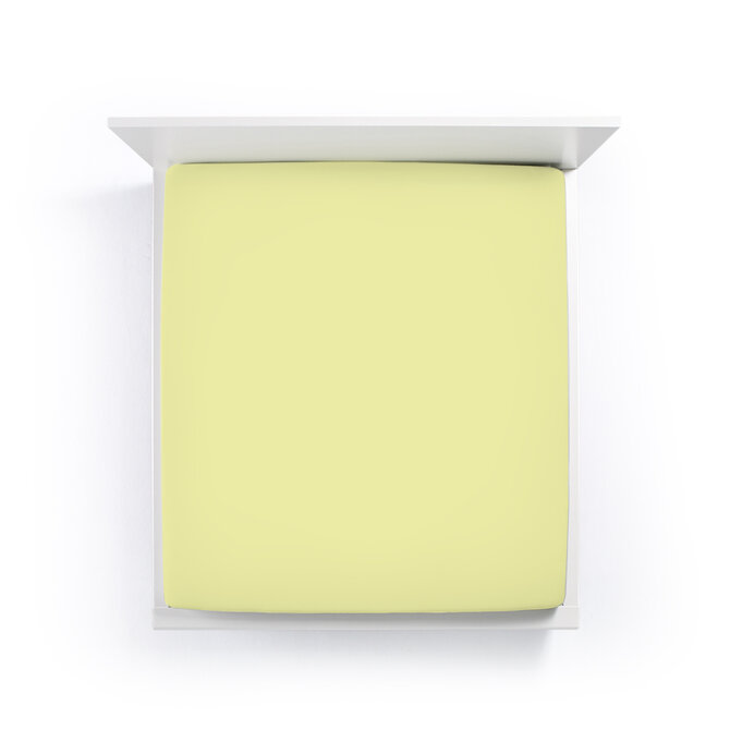 Bella Donna Drap-housse Jersey Lit une place et demie citron vert-0531 120/190-130/220