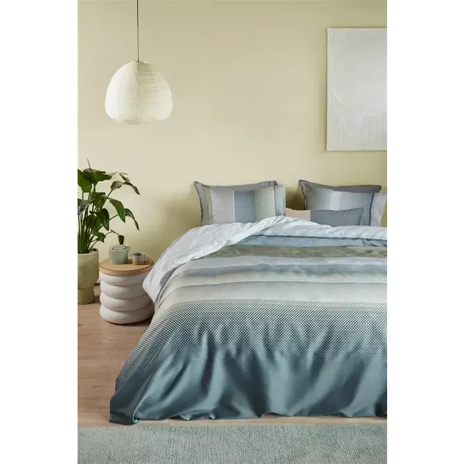 Beddinghouse Mels Dekbedovertrek Grey Green 200x200/220