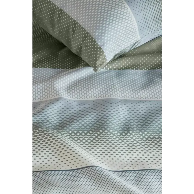 Beddinghouse Mels Dekbedovertrek Grey Green 200x200/220