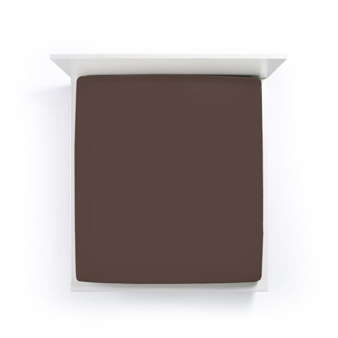 Bella Donna Drap-housse Jersey Lits-jumeaux XL moka-0121 200/220-200/240